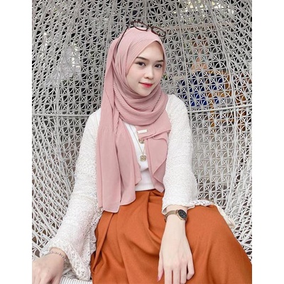 Pashmina Plisket Shawl/Pashmina Plisket Pashmina Diamond crep/Pashmina pleated shawl KOMPLIT WARNA