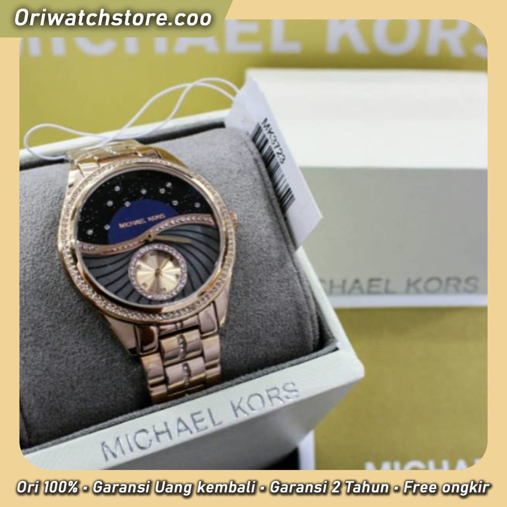 TERLARIS MICHAEL KORS ORIGINAL GARANSI JAM TANGAN WANITA MK 3723