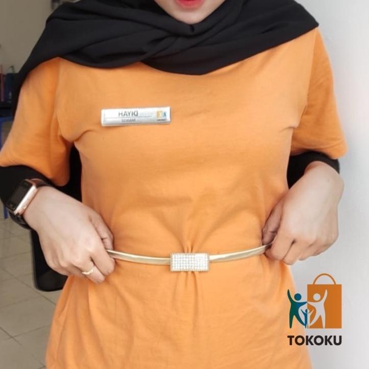 ◙ Ikat Pinggang Wanita Elastis Sabuk Rantai Gamis Ikat Pinggang Rantai ✵