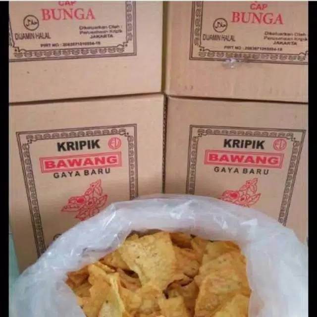 

Kripik bawang gaya baru, 1 dus 1 kilo