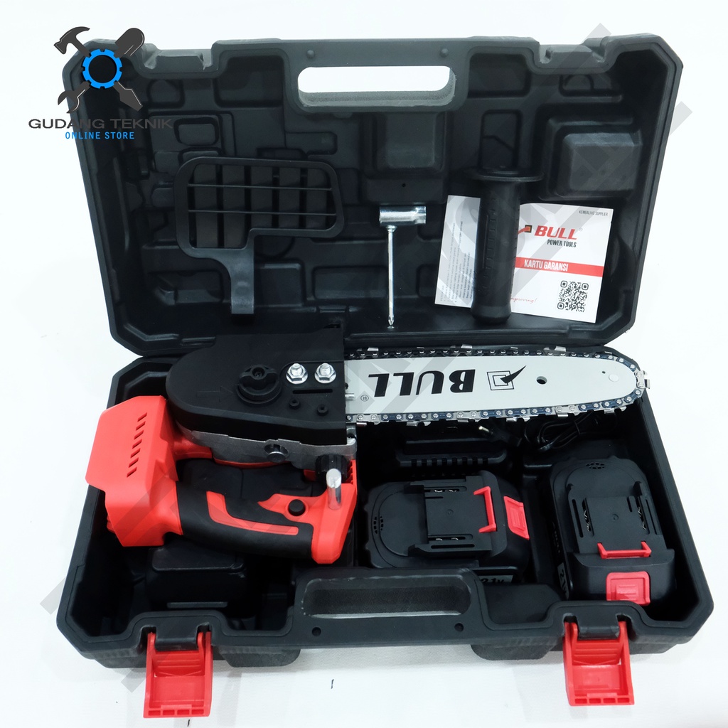 BULL BL510 / Gergaji Rantai Baterai Mini Chainsaw 10&quot; - Cordless Chainsaw mini 10inch Bull BL510