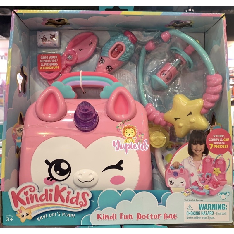 kindi kids fun doctor bag unicorn / tas dokter-dokteran