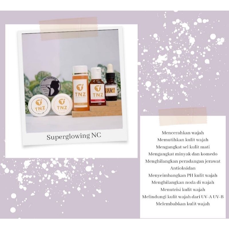 Paket Super Glowing NC vit C + Collagen by TNZ skincare