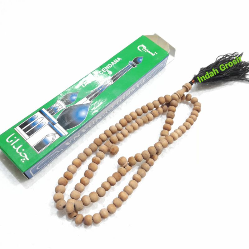 Tasbih kayu cendana wangi  7mm 99butir berikut kotak