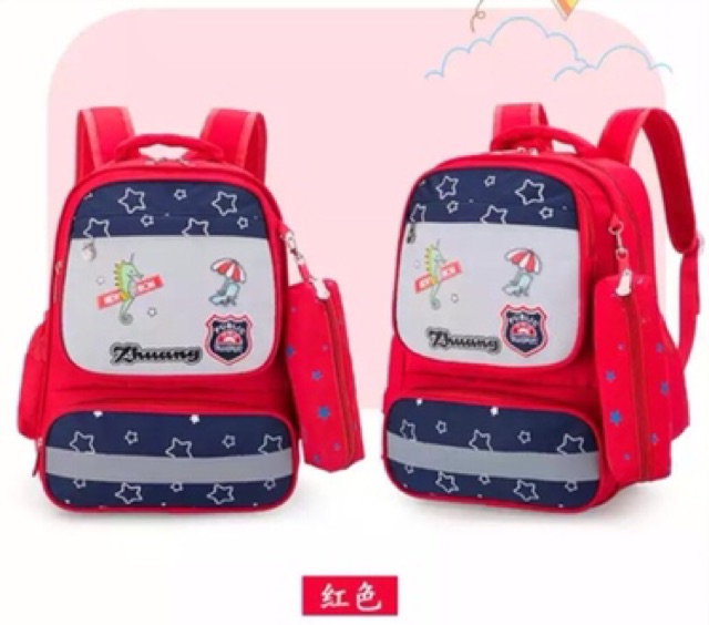 New Backpack Anak For Kids 2020 ZHUYANG LOVE HORSEA Free Kotak pensil / ransel anak Paud TK SD murah