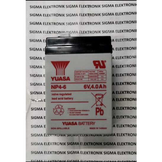 ACCU / AKI YUASA 6V 4AH