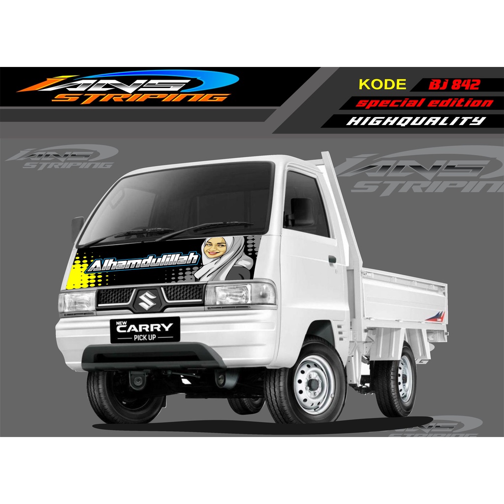 VARIASI STICKER KAP MOBIL CARRY/ STIKER KABIN DEPAN MOBIL CARRY PICK UP / STICKER TERBARU