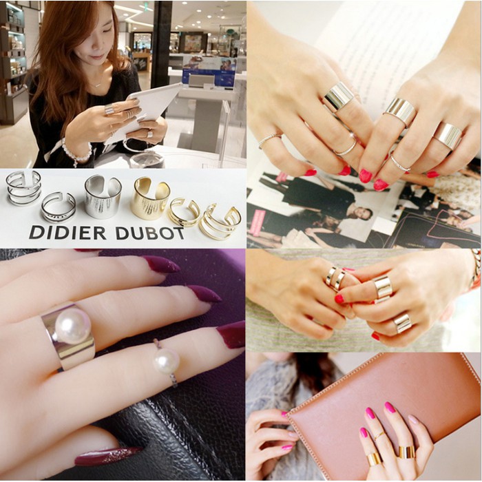 Cincin Fashion Casual Ring Fashion 4in1