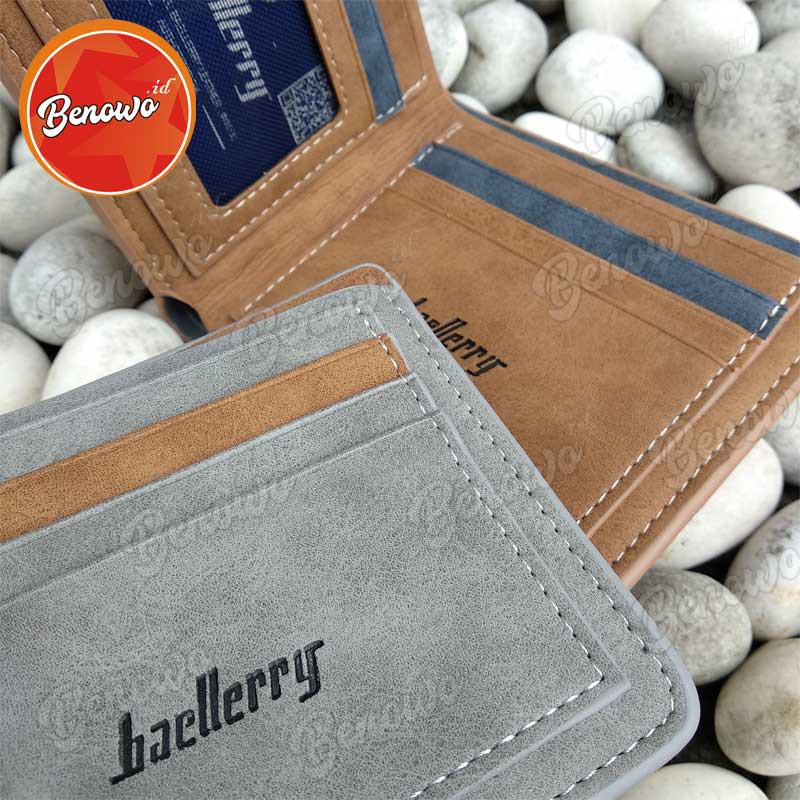 Dompet Pria Import Model Lipat kulit Sintetis Elegan Keren - DP07-8