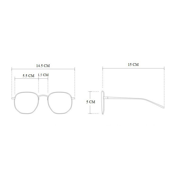 KACAMATA FASHION BINGKAI LENSA TRANSPARAN