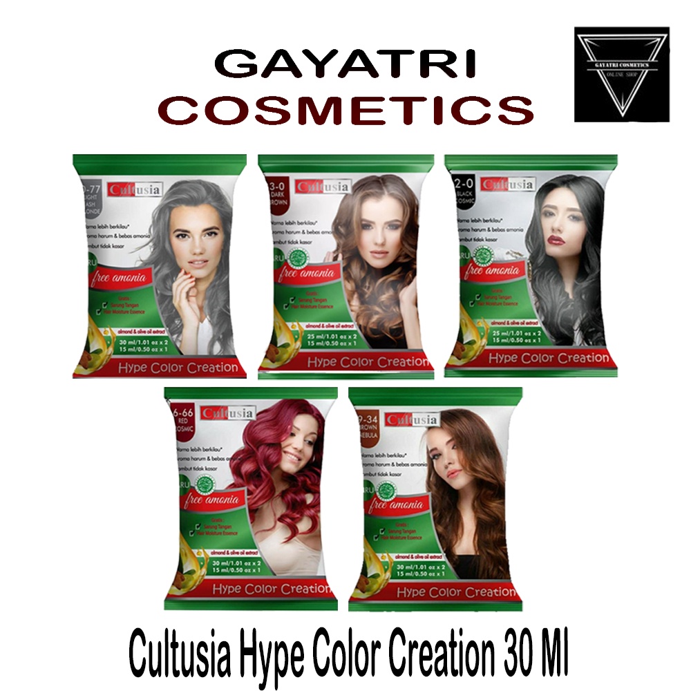 Cultusia Semir Rambut Sachet Hype Color Creation 30 Ml