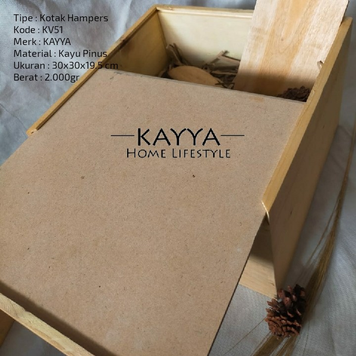 

Kotak Kayu/ Gift Box / Kotak Hampers / Kotak Seserahan Kayu KV51