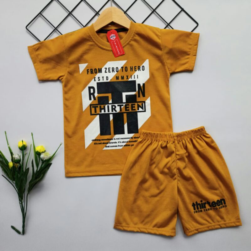 Setelan Anak Laki-laki / Setelan Anak Distro Thirteen 1-10 th