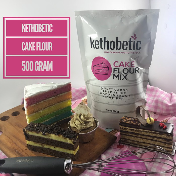 

Kethobetic Allaire Cake Flour Mix Tepung Keto Untuk Cake 500 g