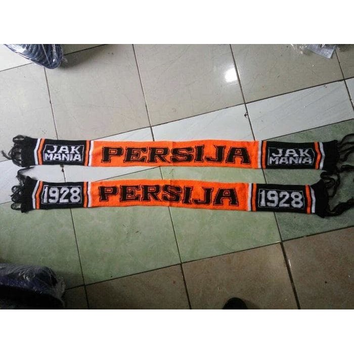 Terbaru Syal Scraf Rajut Persija 1928 Jakmania Jakarta Grade Ori Jersey Futsal |