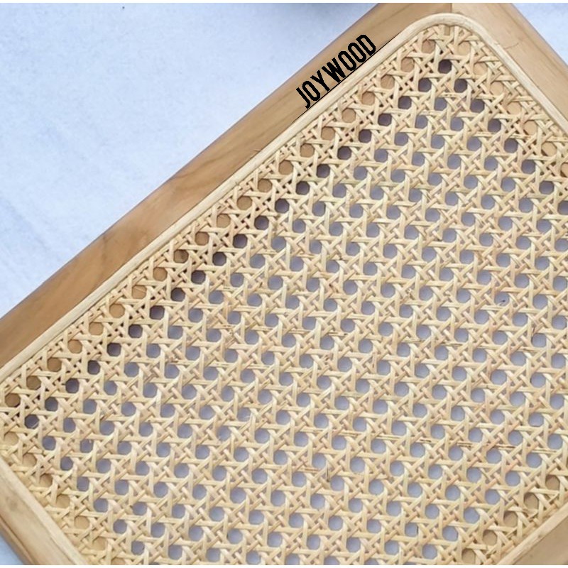 	 Joywood nampan kayu jati/ Tray / Anyaman rotan asli	