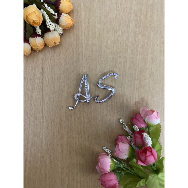 bros huruf | bros cantik | pin huruf cantik | bros hijab / blezer baju gamis