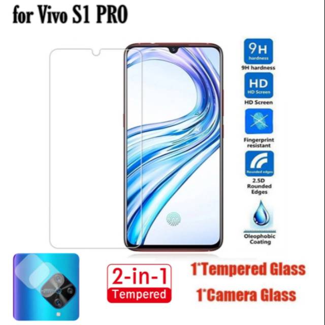 Tempered Glass Vivo S1 PRO Free Pelindung Kamera