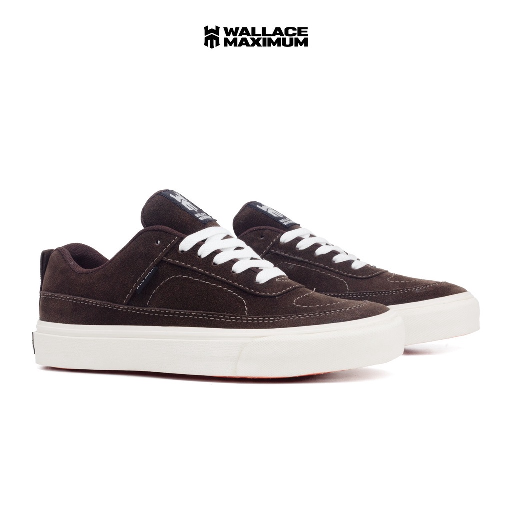 WaMa 39 - 43 Temfox Brown Sepatu Sneakers Pria Original Wallace Maximum