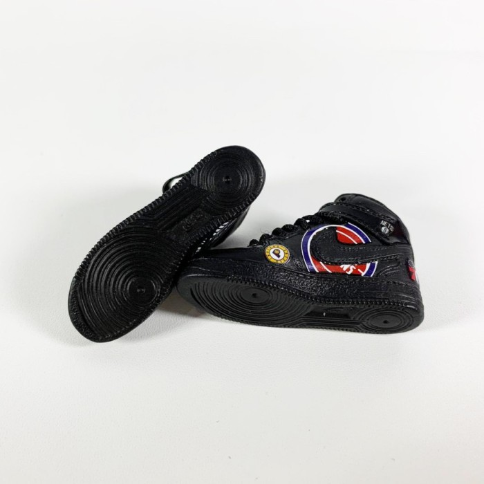 AIR FORCE 1 ONE SUPREME NBA BLACK 3D SNEAKERS KEYCHAIN MINIATUR