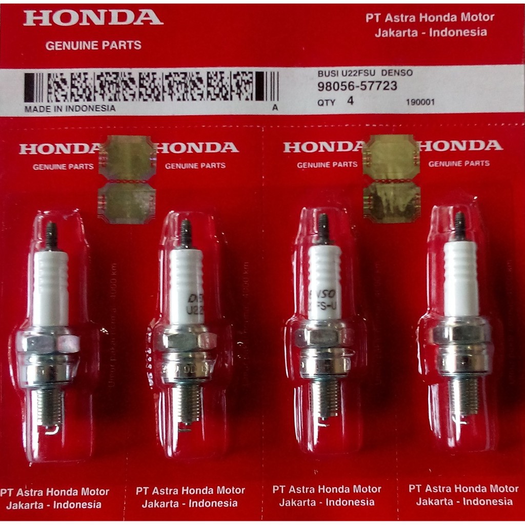 Busi Honda Denso U22 Busi Motor Grand Mio Jupiter Vega Smash Revo U22