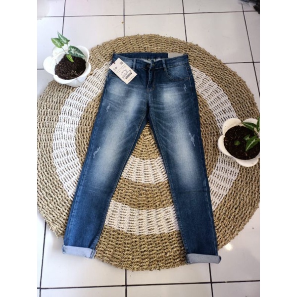 NEW CELANA SKINNY M2000 RIPPED LIPAT BAWAH/PENSIL M2000 RIPPED 28-34
