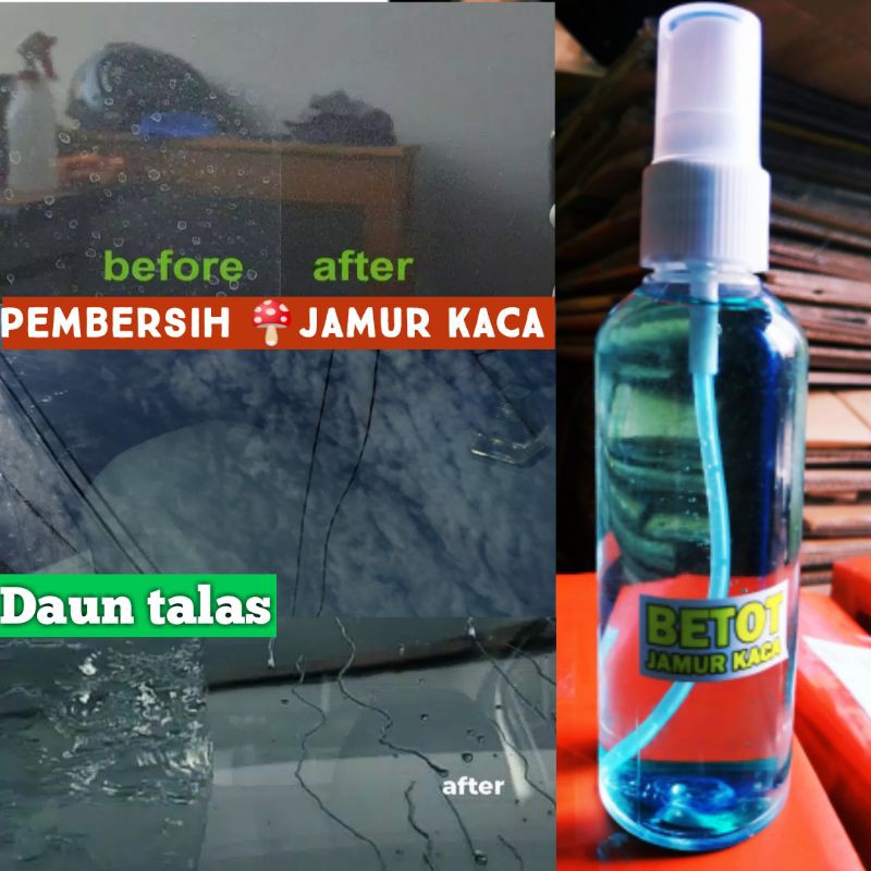 Pembersih jamur kaca betot/penghilang/obat jamur kaca/bercak noda air/cat/kaca/helm/motor/mobil