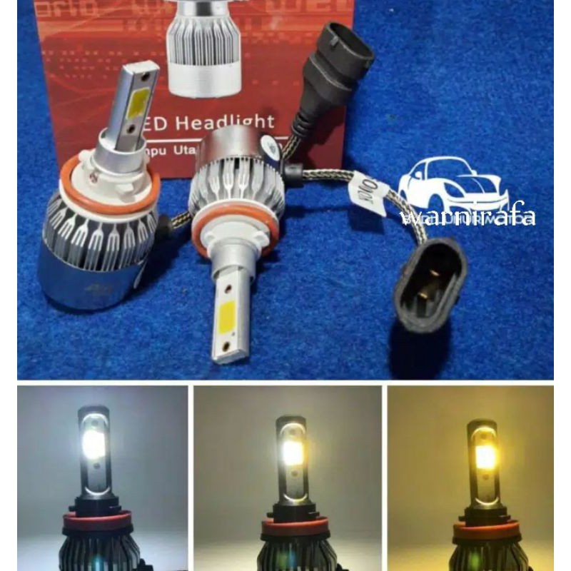 lampu HID 3 warna model LED H4