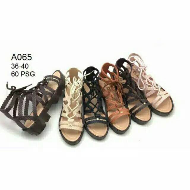 Sendal wanita tali kepang /sandal wanita