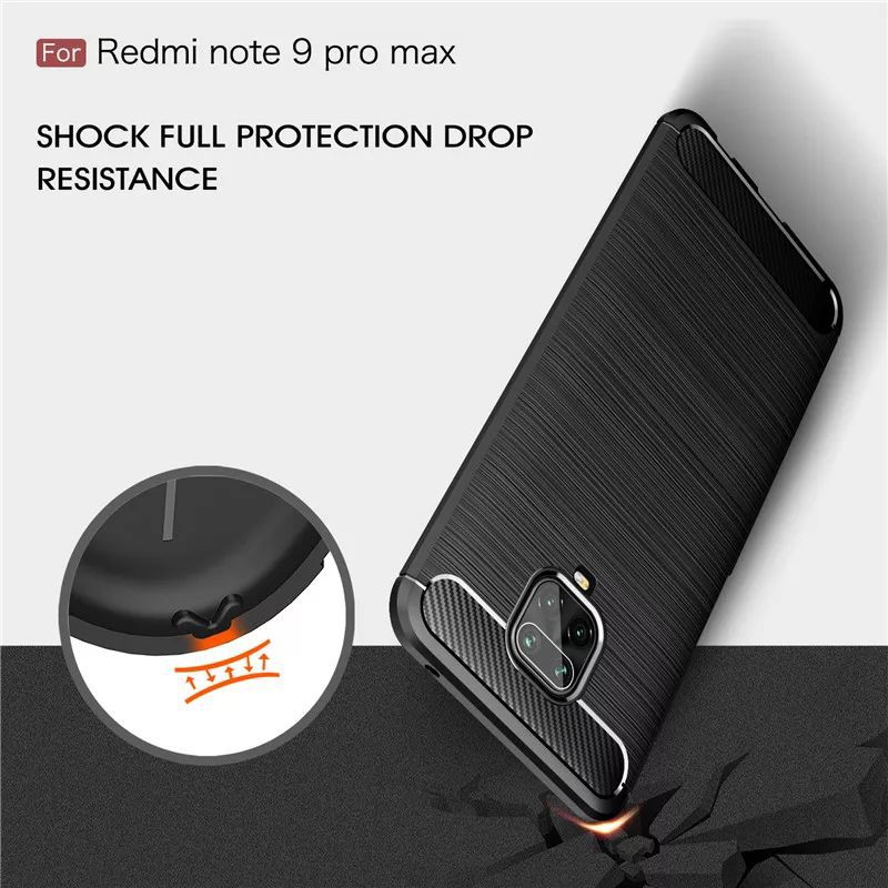 Soft Case Carbon Xiaomi Redmi Note 9 Pro - Soft Case Karbon Redmi Note 9Pro Silikon Tpu Premium