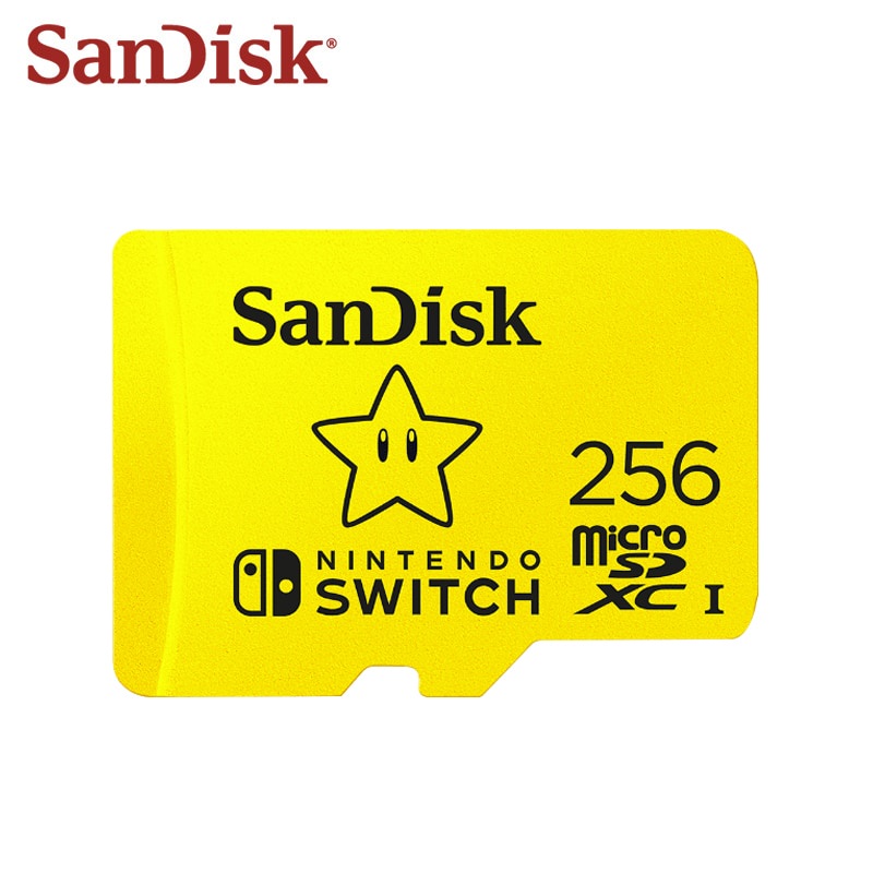 SanDisk 256GB MicroSD Card Nintendo Switch Authorized Mario Theme 128G TF Card Memory Card