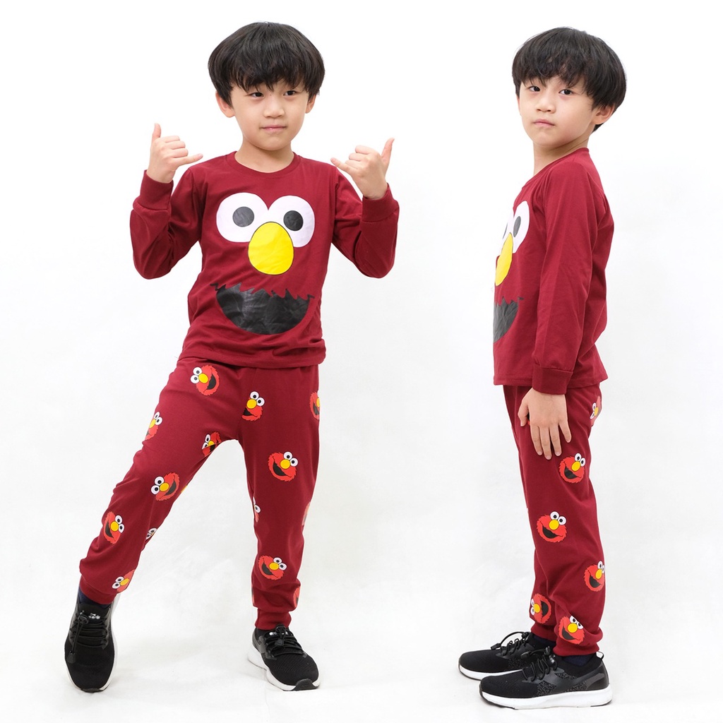 Owlet - setelan anak / piyama anak bergambar / piyama panjang / baju tidur anak