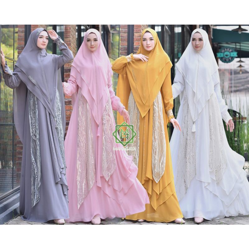 dress muslim/gamis syari/gamis terbaru Mahagaya Anggun Syari
