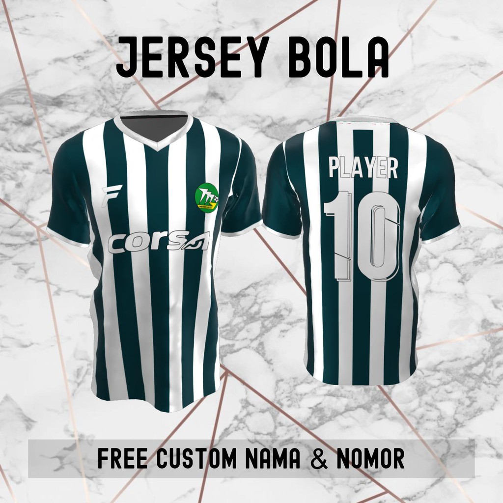 Jersey Medan Jaya Klub Bola Baju Kaos Custom Nama dan Nomor Punggung - 334