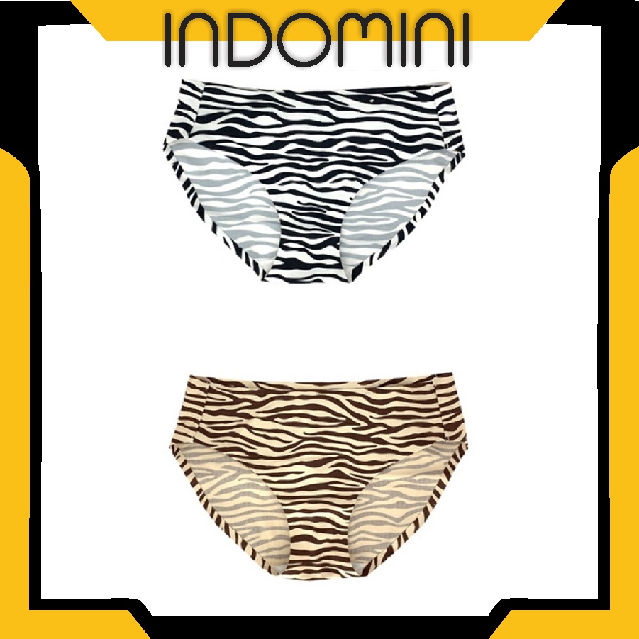 INDOMINI B077 Celana Dalam Wanita Leopard Motif Macan Import Underwear