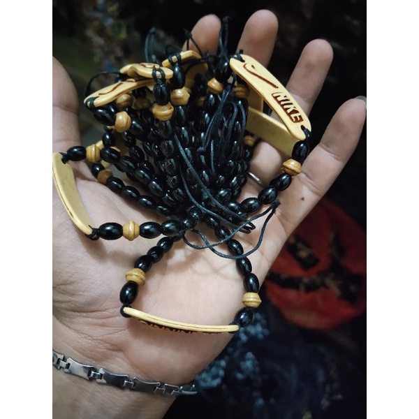 Gelang tali plat mote kerajinan tangan Lusinan isi 12 pcs