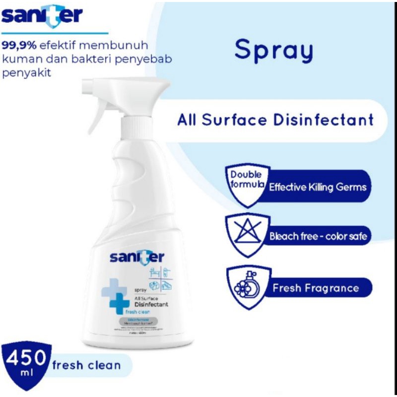 Saniter Spray Air Surface Disinfectant 450ml