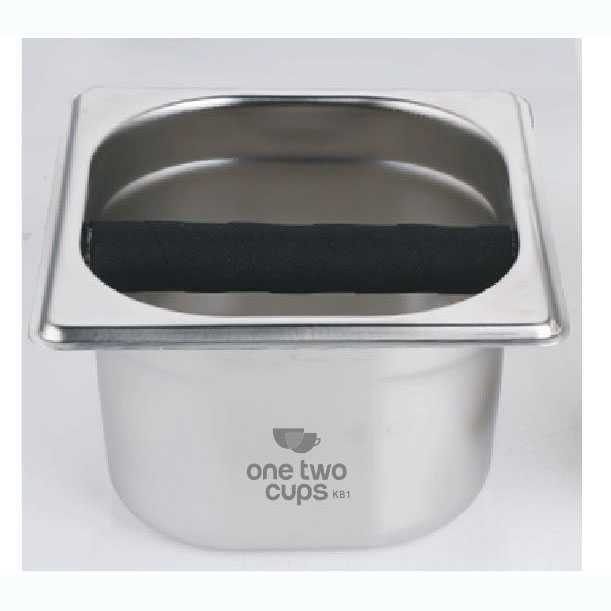 One Two Cups Box Wadah Kopi Espresso Knock Box Container Barista - KB1