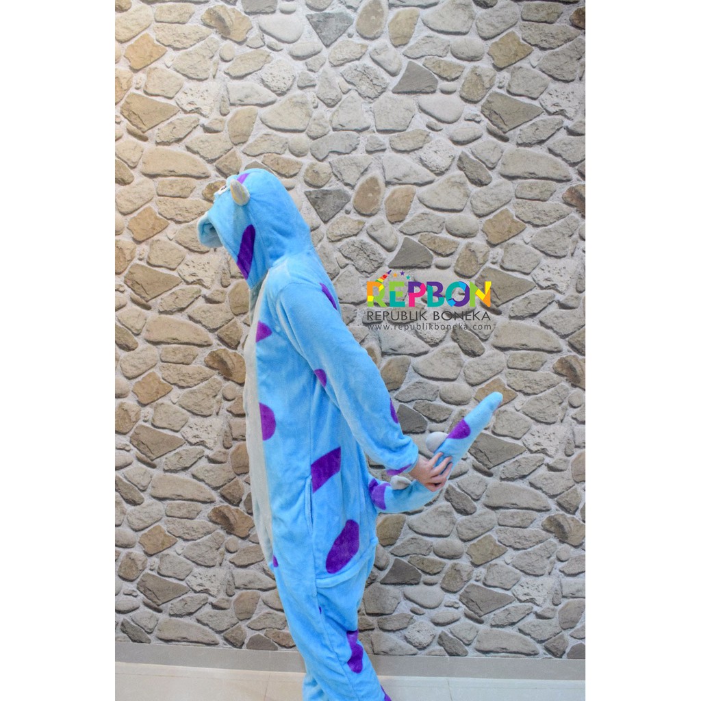 BAJU ONESIE SULLEY MONSTER UNIVERSITY PIYAMA KOSTUM PESTA