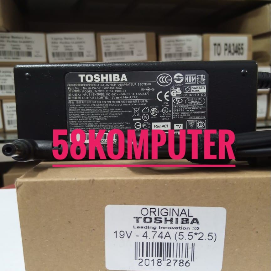 Adaptor Laptop Toshiba L305 Charger Cassan laptop Toshiba Satellite A105 A135 C50 C55 C55D C55DT C55T C75 C75D E45T L50 L55 L55D L75 P50 P50t P55T S50 S55 S55t S70 S75 C655 C655D C675 C850 C855 C855D C875 L305 L305D L455 L505D L635 L635 l645l655 l655D