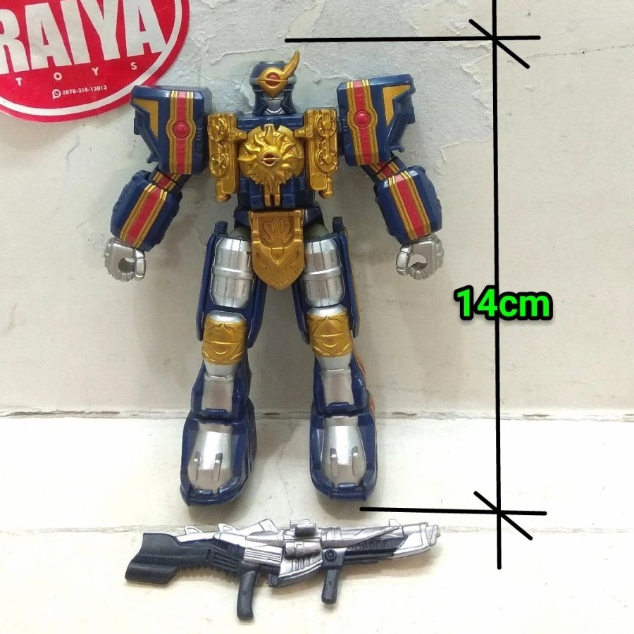 BANDAI POWER RANGERS MYSTIC FORCE SOLAR STREAK MEGAZORD LOKOMOTIF MINI LUS ORI bukan dx shf
