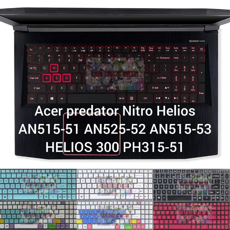 keyboard Protector Acer Nitro AN515-51 AN515-52 AN515-53 Helios PH315-51