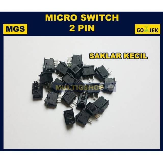 10Pcs Micro Switch Saklar Mini 2Pin Saklar On Off Mini Kecil