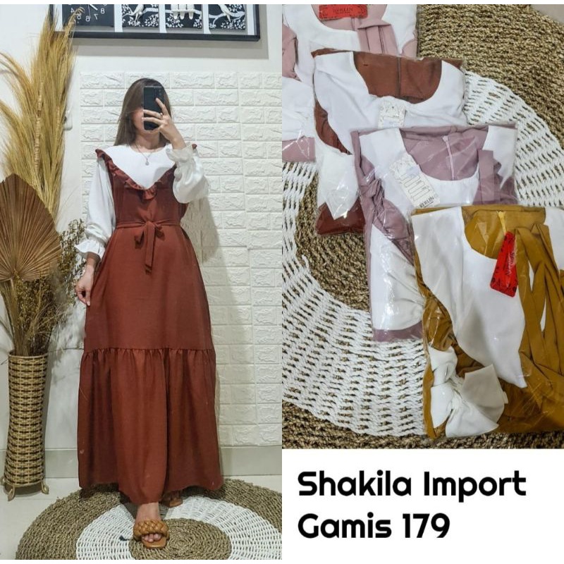 promo fhasion wanita-gamis rempel andine slimfit premium slimfit premium import/termurah/terbaru/