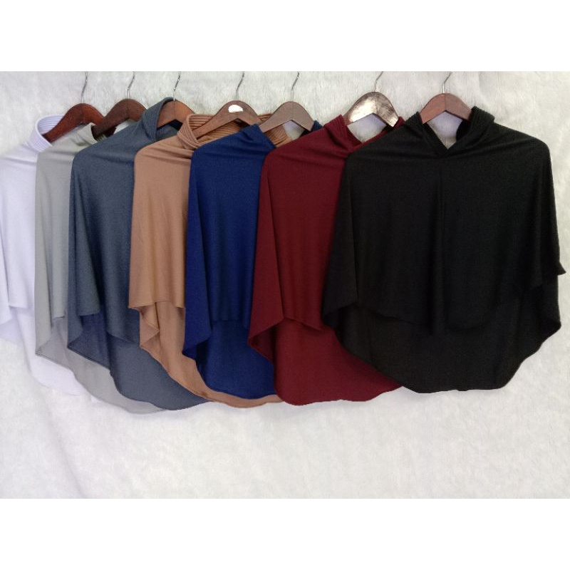 Bergo Jersey Casual Ukuran Standar - Kerudung Bergo Casual Bahan Jersey
