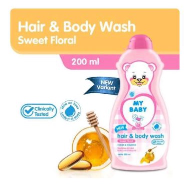 My Baby Hair &amp; Body Wash Botol 200ml / Refill 400ml | Sabun Mandi Anak