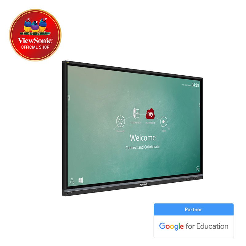 Viewsonic 55 4k Interactive Display Ifp5550 2 1 Stereo Sound Ultra Fine Touch Dual Pen Shopee Indonesia
