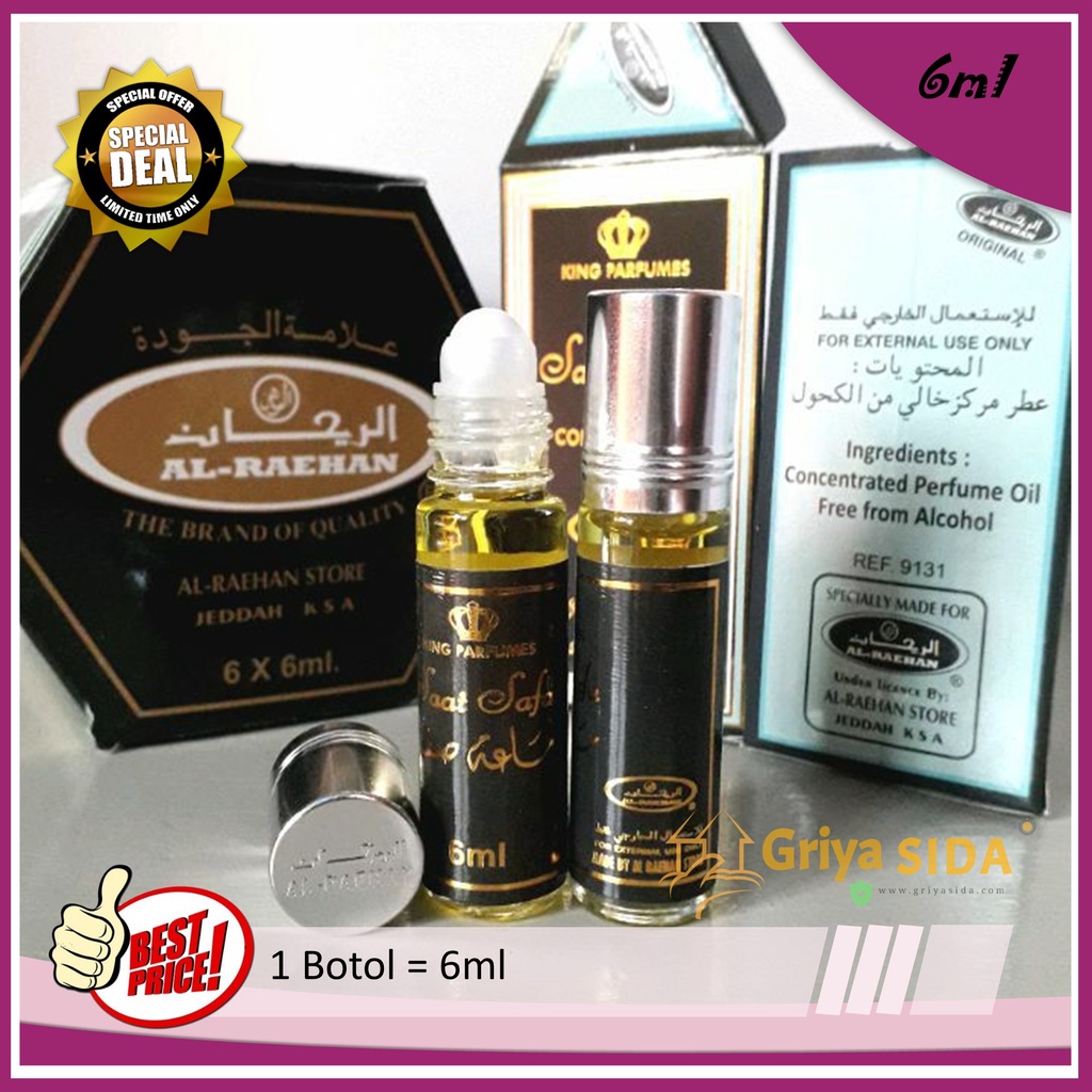 Parfum Saat safa 6ml alraehan minyak wangi Saad sofa mirip al rehab parfum Harga grosir PROMO!!