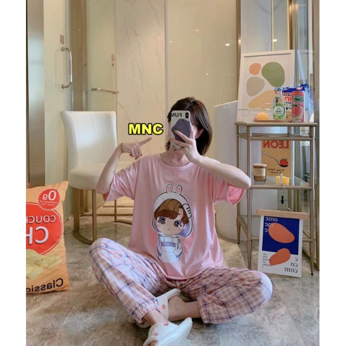 MDLV ~ BAJU TIDUR SET JOGGER BTS PINK CP BAJU TIDUR IMPORT CEWEK BEST SELLER PIYAMA DEWASA FASHION IMPORT