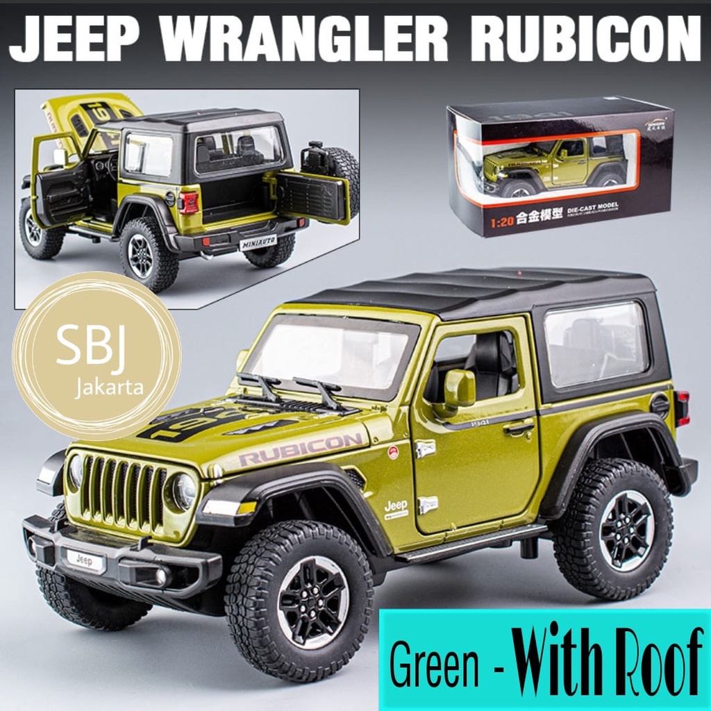 DIECAST MINIAUTO MOBIL JEEP RUBICON WRANGLER 1941 skala 1:20